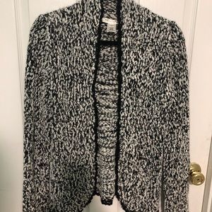 Beautiful black and white cardigan
